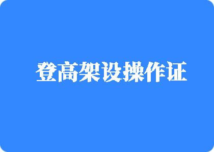 嫩逼被大屌操干内射登高架设操作证